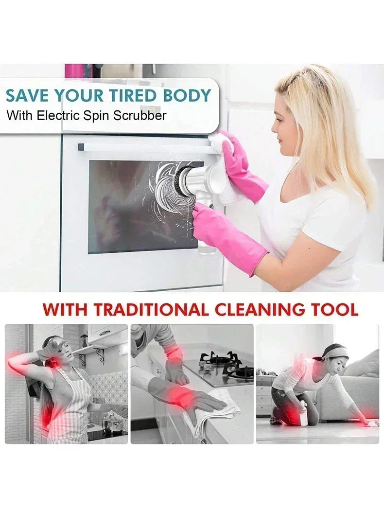 Electric Spin Scrubber 5 in 1