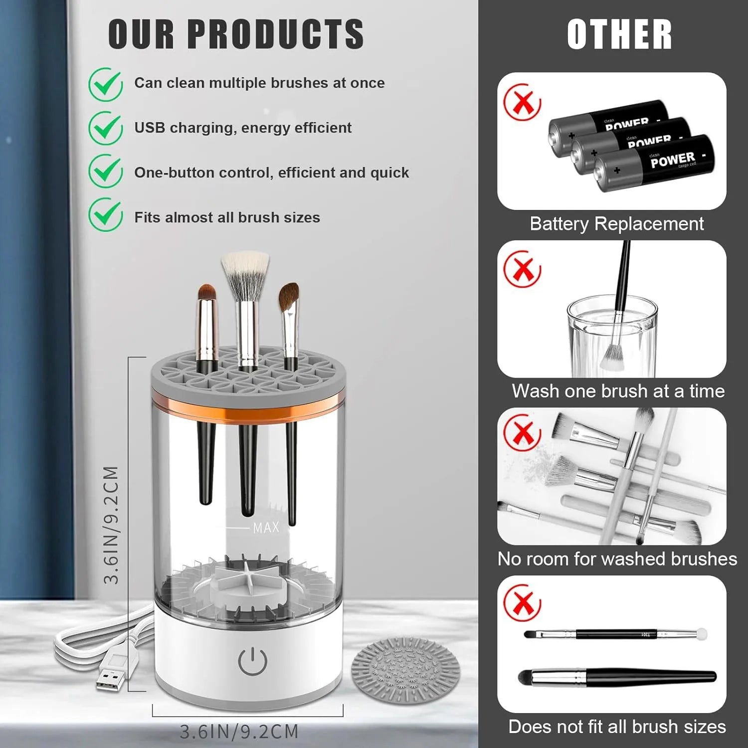 Electric Makeup Brush Cleaner