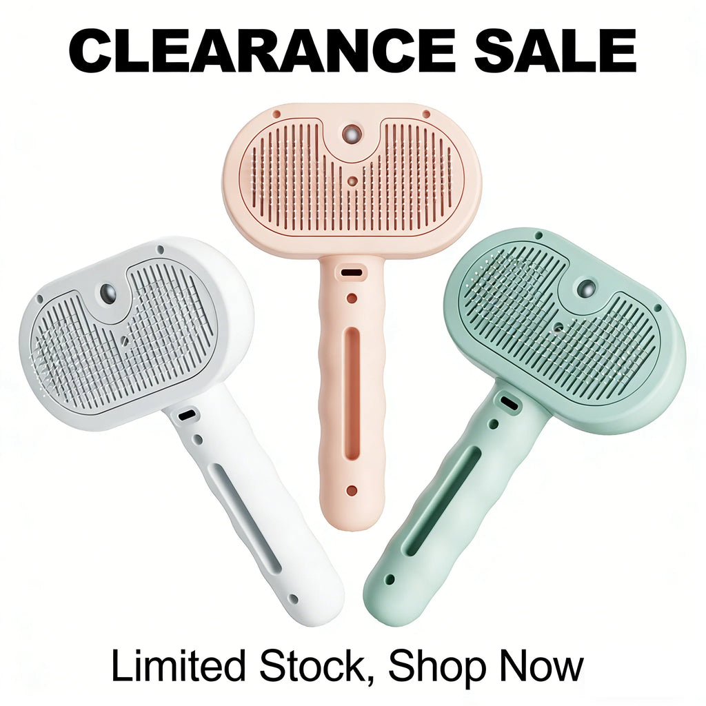 3in1 Pet Steam Spray Grooming Brush