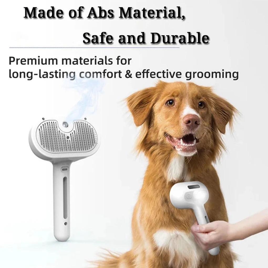 3in1 Pet Steam Spray Grooming Brush