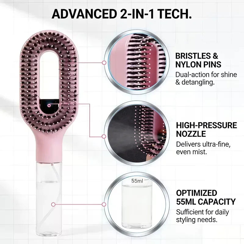 2in1 Sprayer Detangling Comb