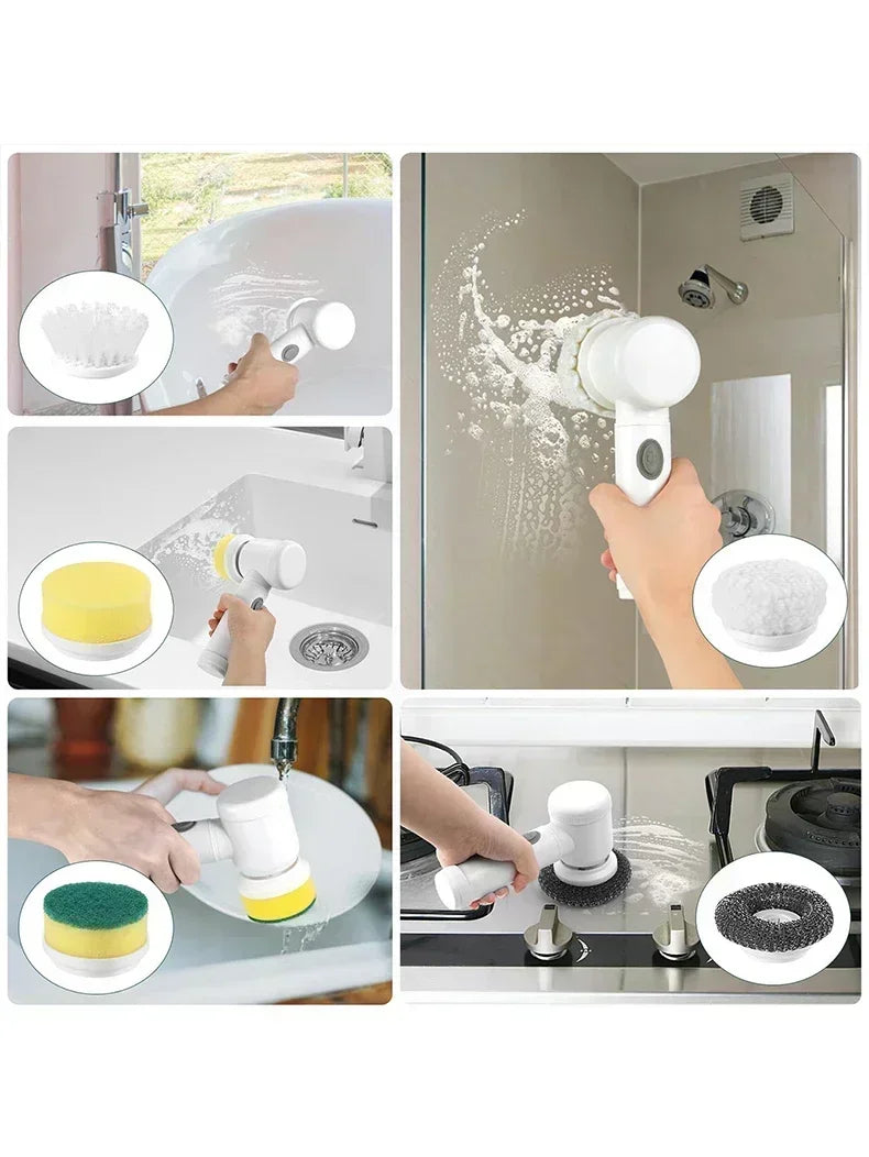 Electric Spin Scrubber 5 in 1