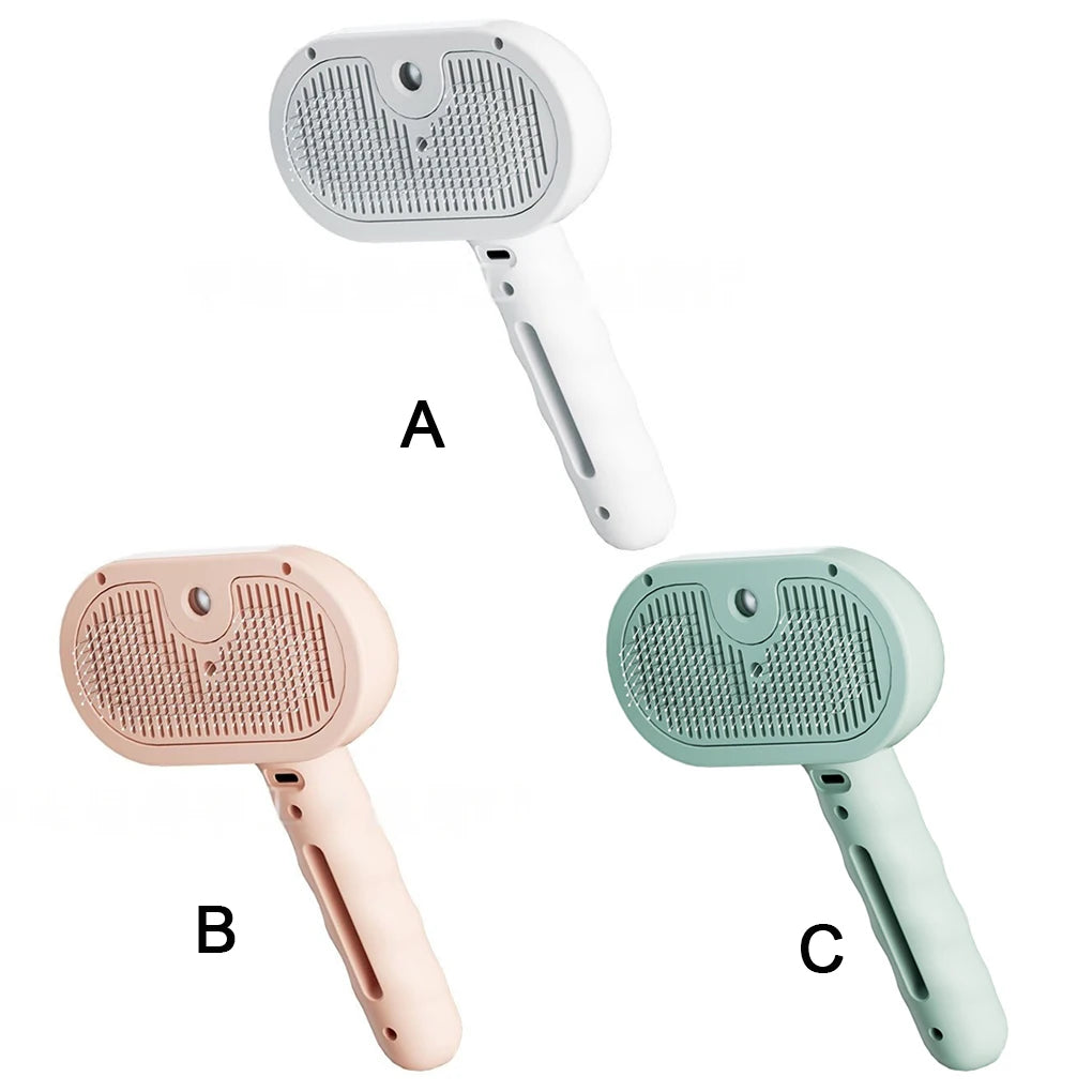 3in1 Pet Steam Spray Grooming Brush
